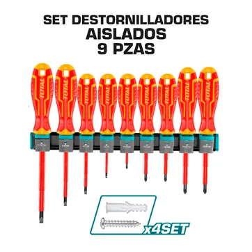 Imagen del producto DESTORNILLADOR AISLADO X 9 PIEZAS 