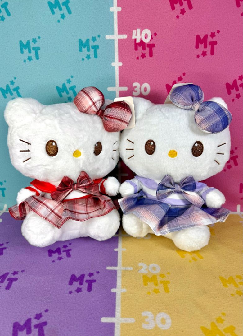Hello Kitty escocés lila/roja 27cm FP