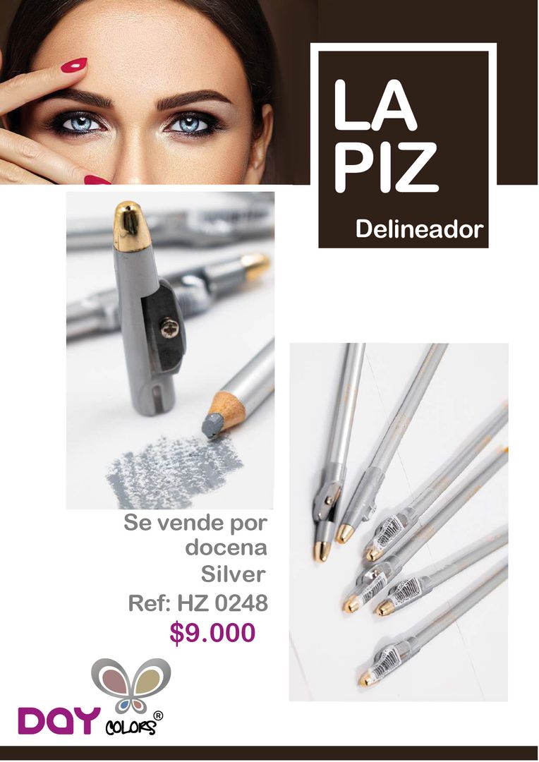 HZ0248 Lapiz Delineador Silver