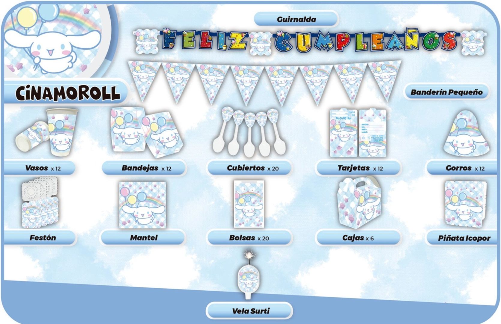 DECORACION CINAMONROLL