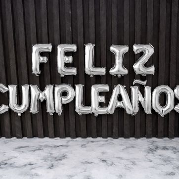 Imagen del producto LETRERO FELIZ CUMPLEAÑOS LETRA X LETRA 18”