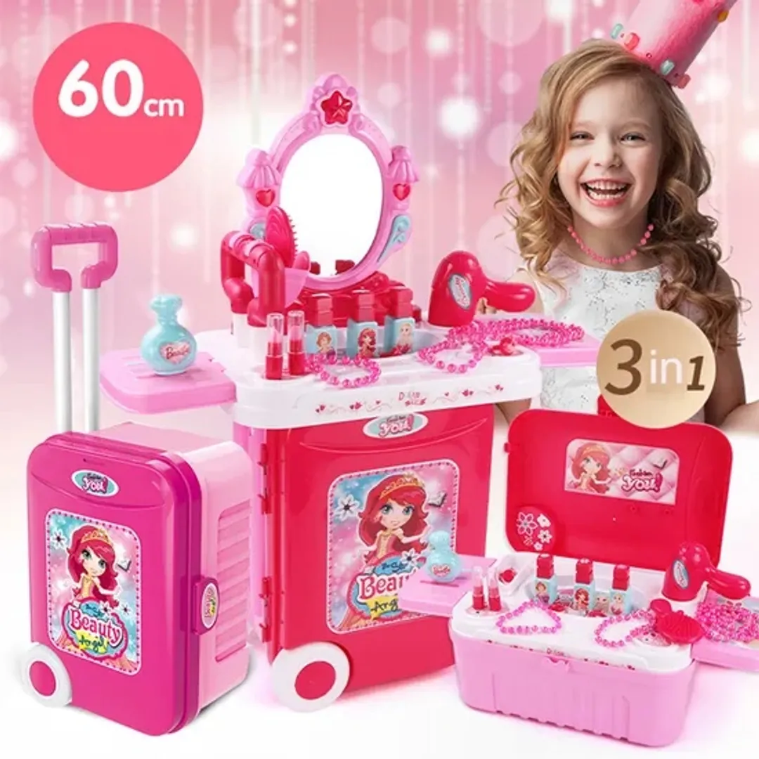 JUGUETE MALETA DE BELLEZA PRINCESA 3 EN 1