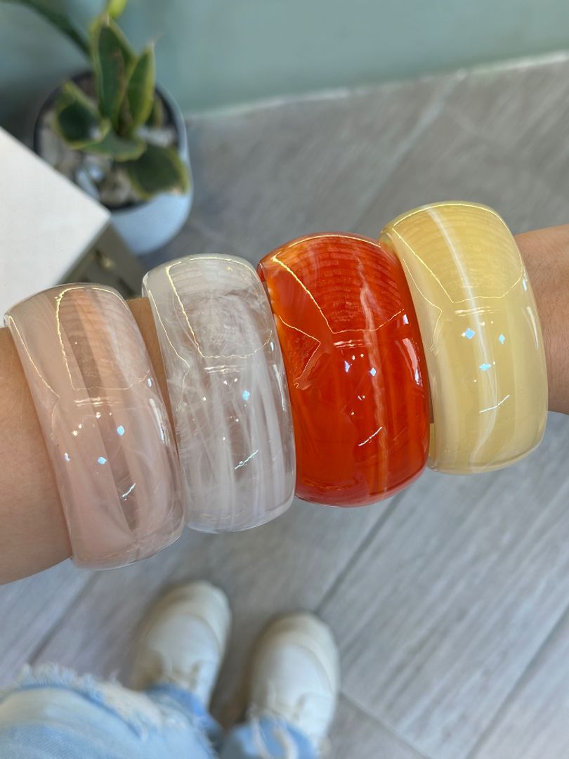 Pulsera acrilica redonda 