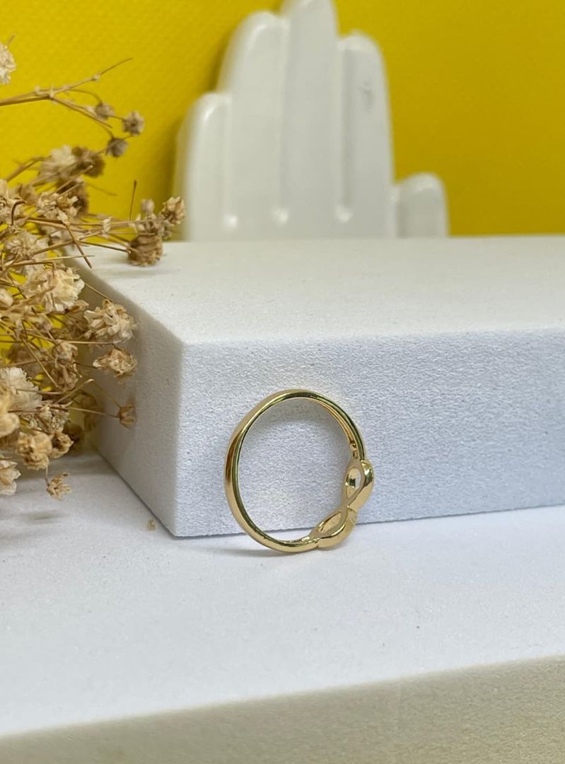 Anillo infinito liso macizo