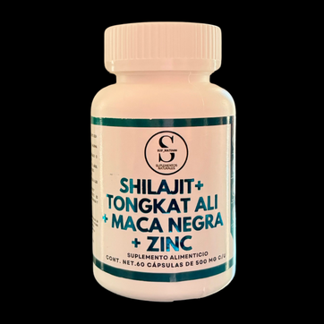 SHILAJIT+TONGKAT ALI+MACA NEGRA Y ZINC 60 CAPS  - imagen 1