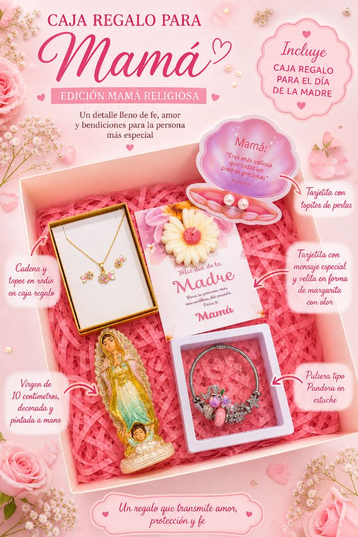 Caja de regalo mamá religiosa 