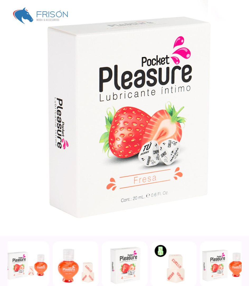 Lubricante Íntimo Fresa x 20 ml by Pocket Pleasure