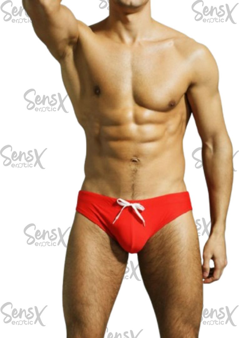 "Traje de baño masculino estilo slip