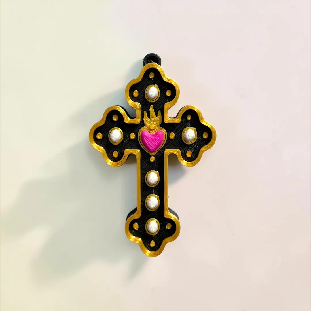 Dije Cruces Corazón 