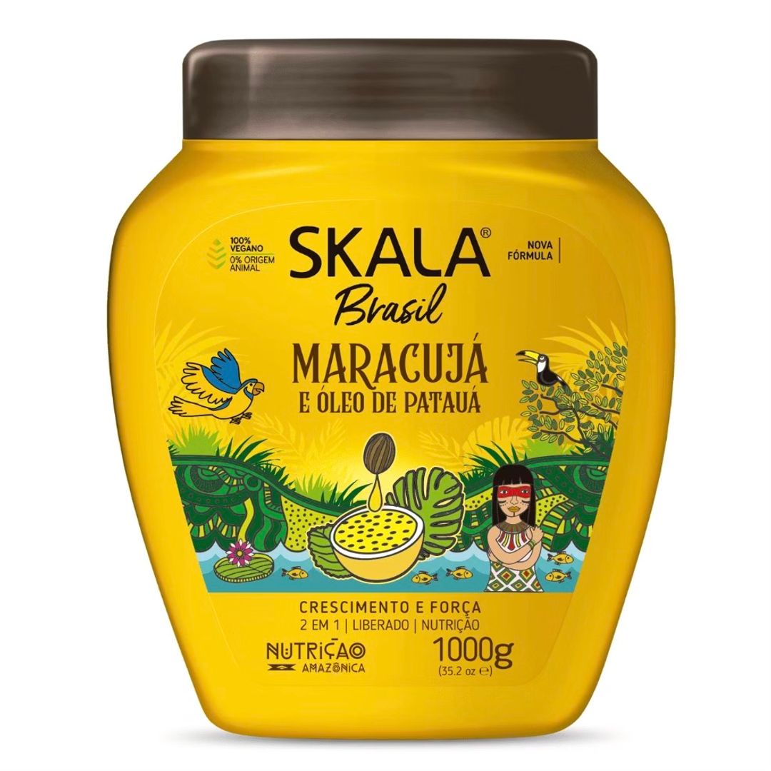 CREMA PARA PEINAR 2 EN 1 MARACUYA Y ACEITE DE PATAUA SKALA