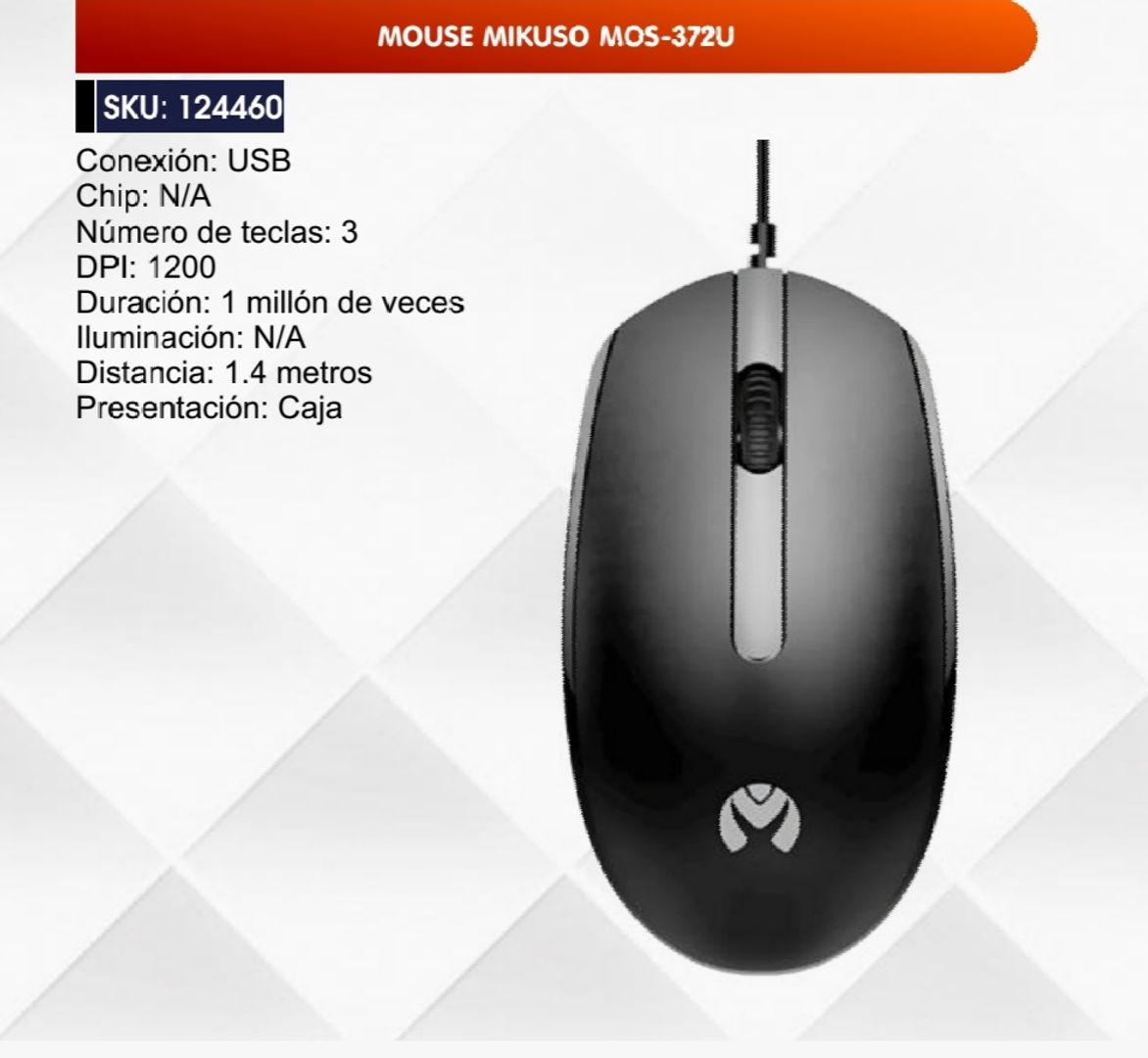 MOUSE MIKUSO MOS-372U