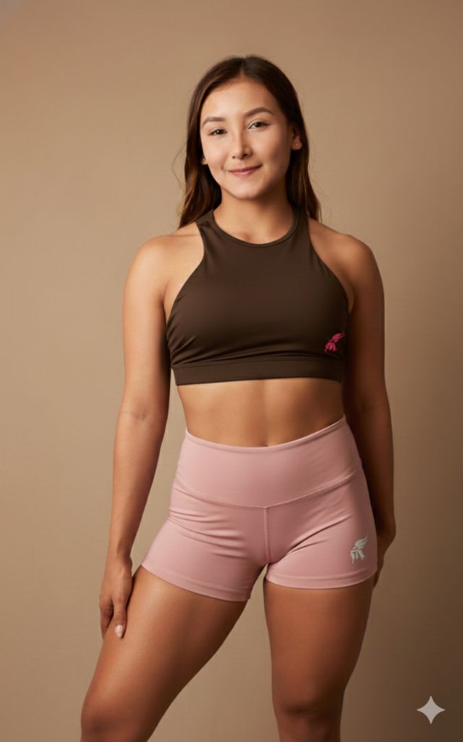 Short Lycra tiro alto