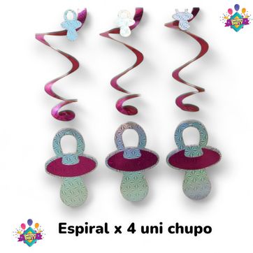 ESPIRAL CHUPO X 4 UNI - imagen 1