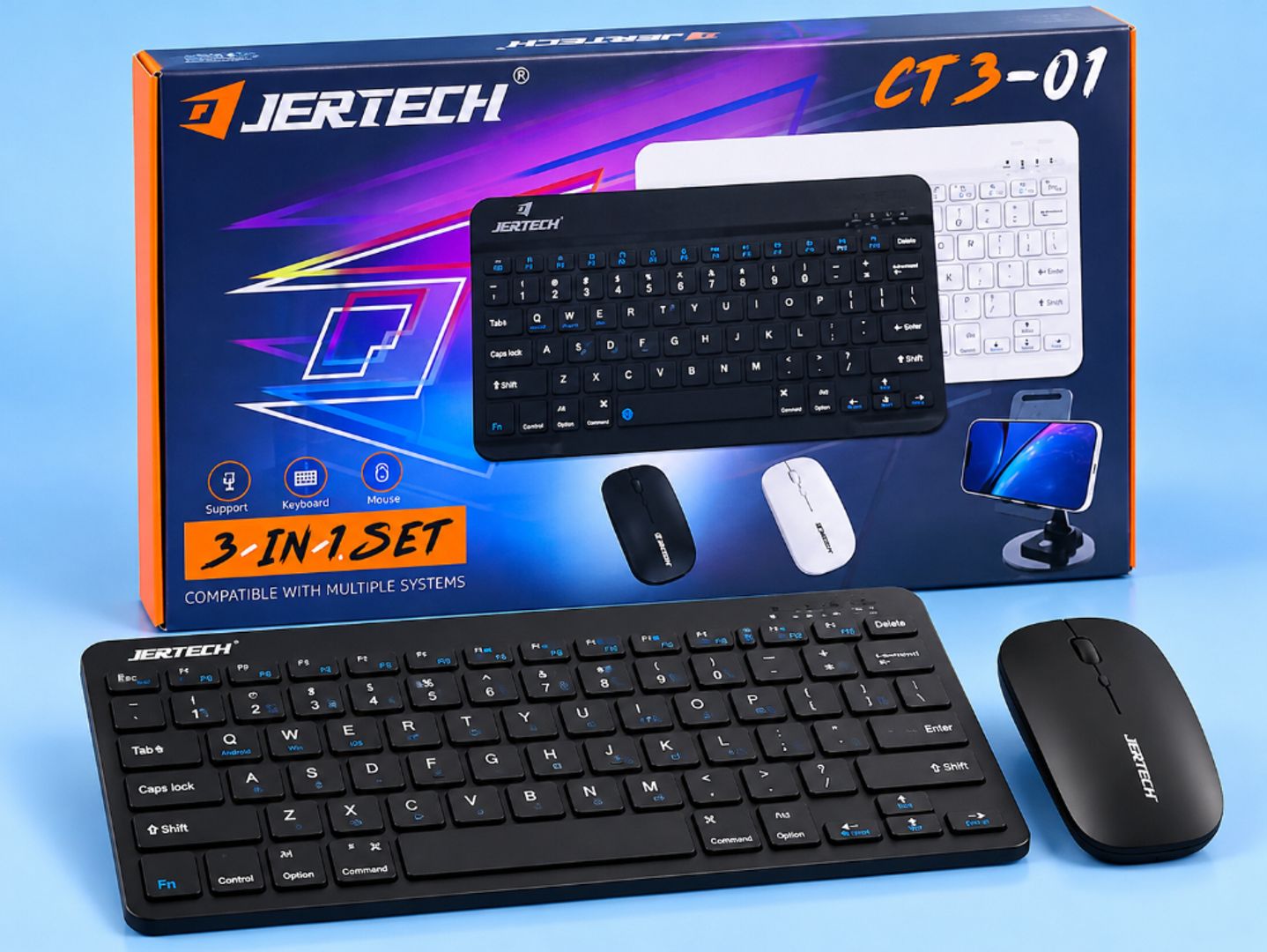 Combo Inalámbrico JERTECH CT3-01 – Teclado + Mouse