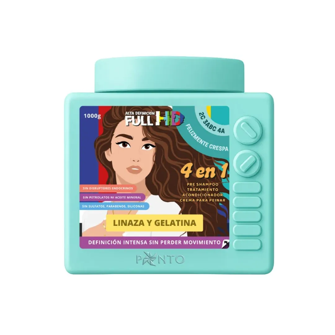 Crema para peinar felizmente crespa 