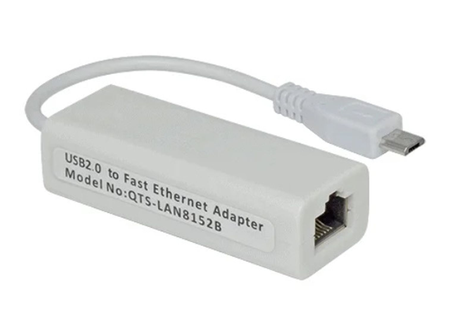 Tarjeta de Red Micro USB (V8) a RJ45 LAN