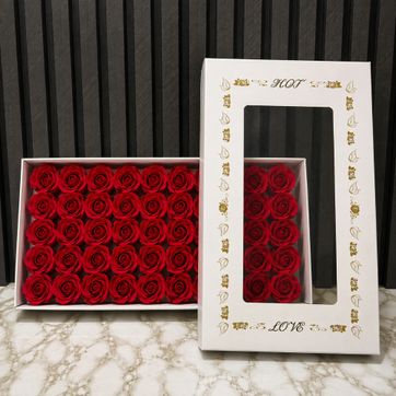 Imagen del producto ROSAS DE JABÓN CAJA X 50 UNIDADES 