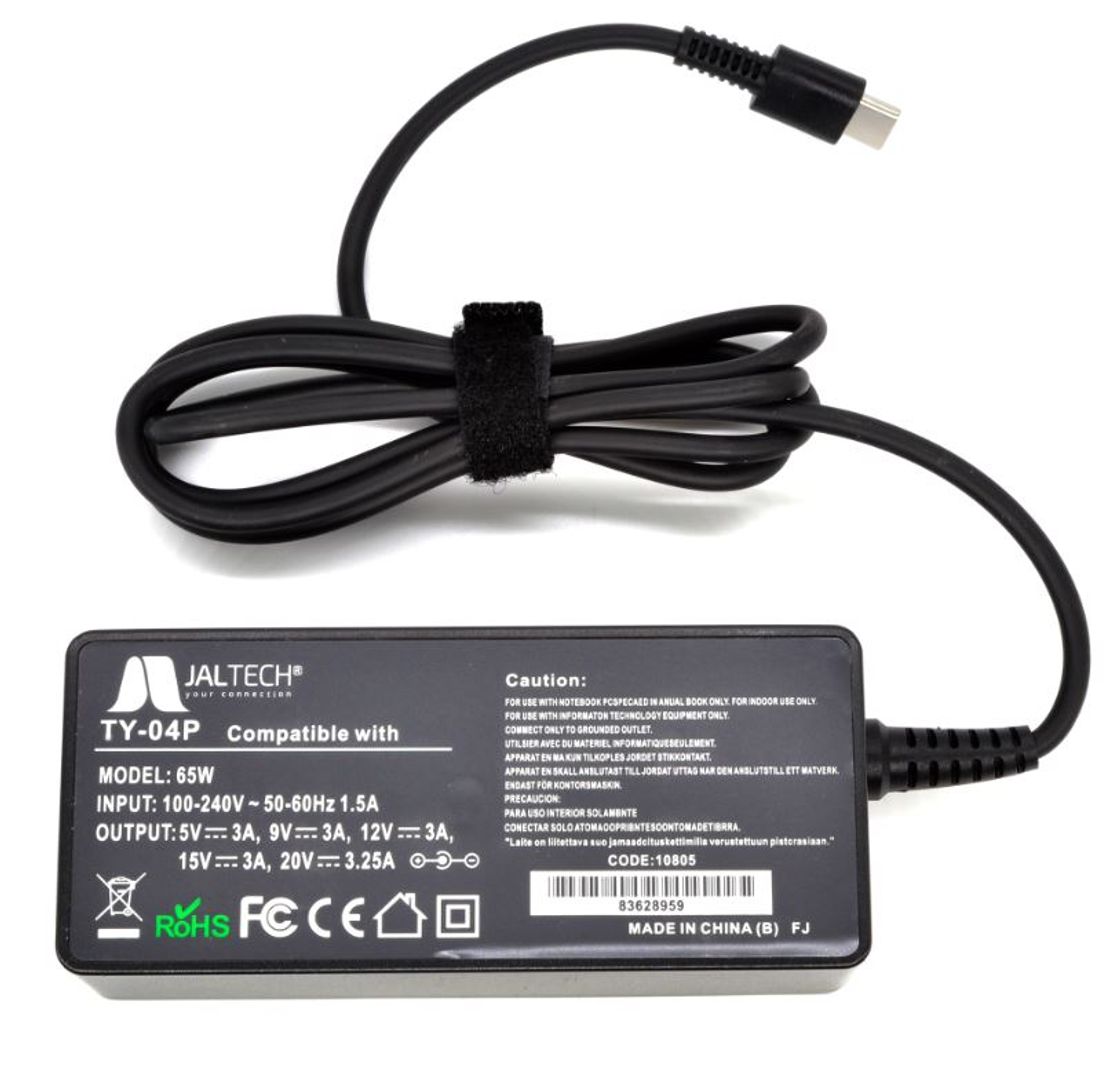 Cargador para Portátil Tipo C 5V a 20V - 3.25A 65W