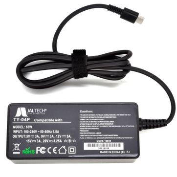 Imagen del producto Cargador para Portátil Tipo C 5V a 20V - 3.25A 65W
