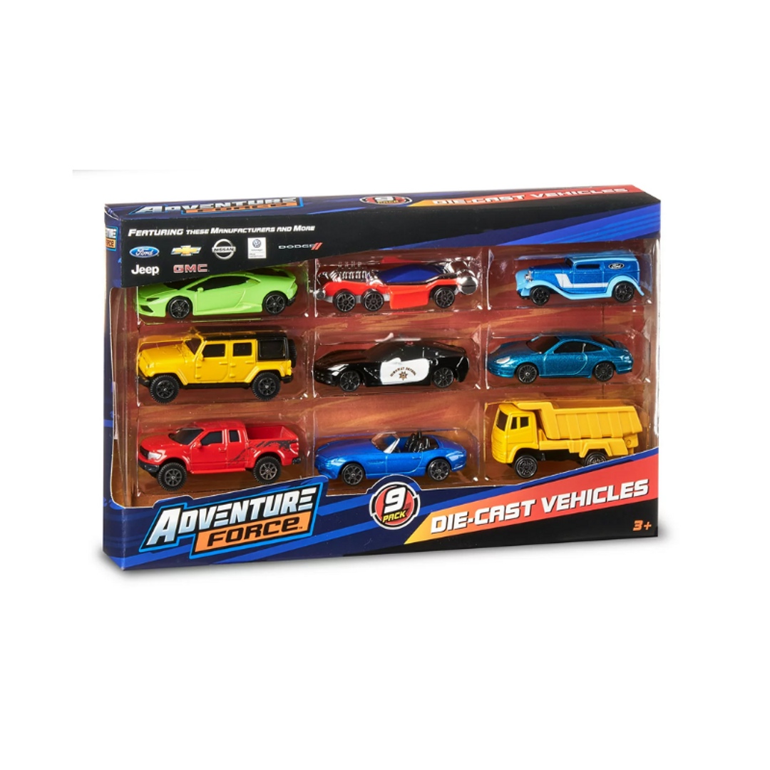 Set x9 Carritos ADVENTURE FORCE