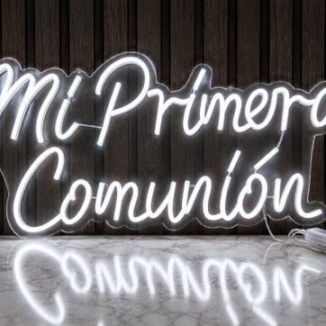 AVISO NEON FLEX MI PRIMERA COMUNIÓN  - imagen 1