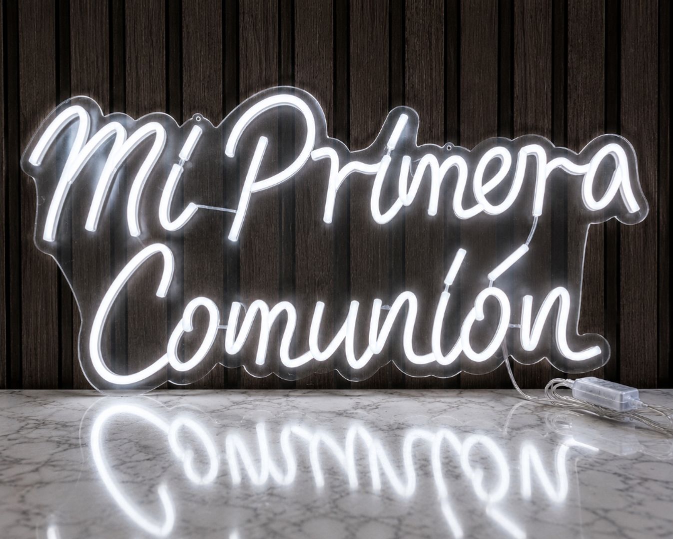 AVISO NEON FLEX MI PRIMERA COMUNIÓN 