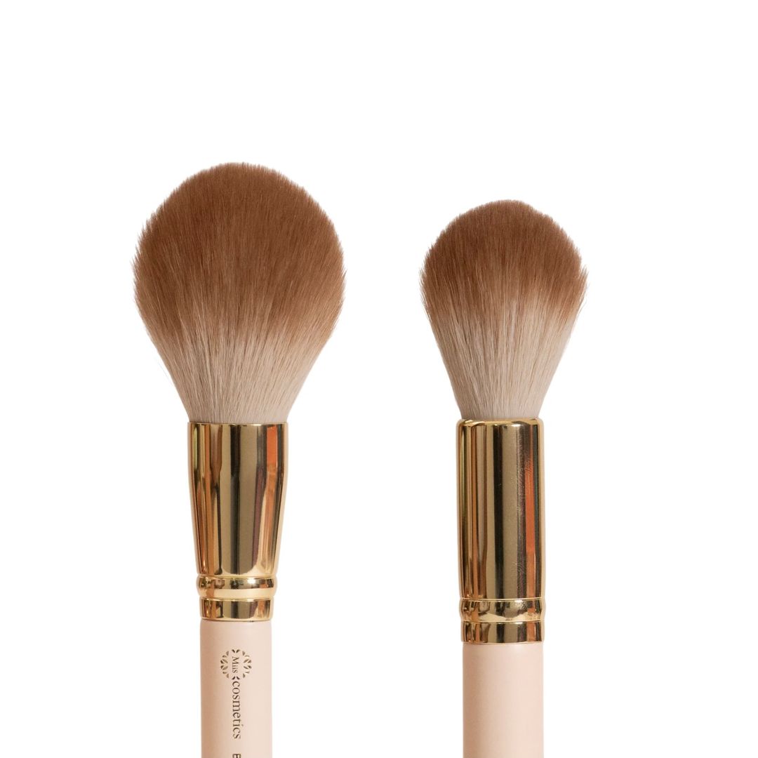 BROCHA DOBLE PARA POLVO Y PARA RUBOR PRO BRUSH MIIS COSMETICS