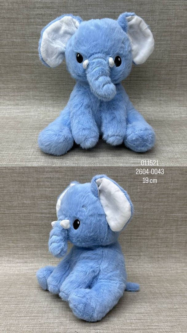 ELEFANTE AZUL DE 19 CM 