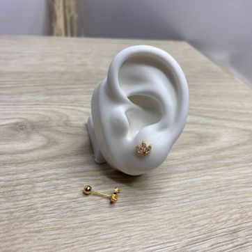 Imagen del producto Topo de seguridad, tres pétalos blanco, covergold 