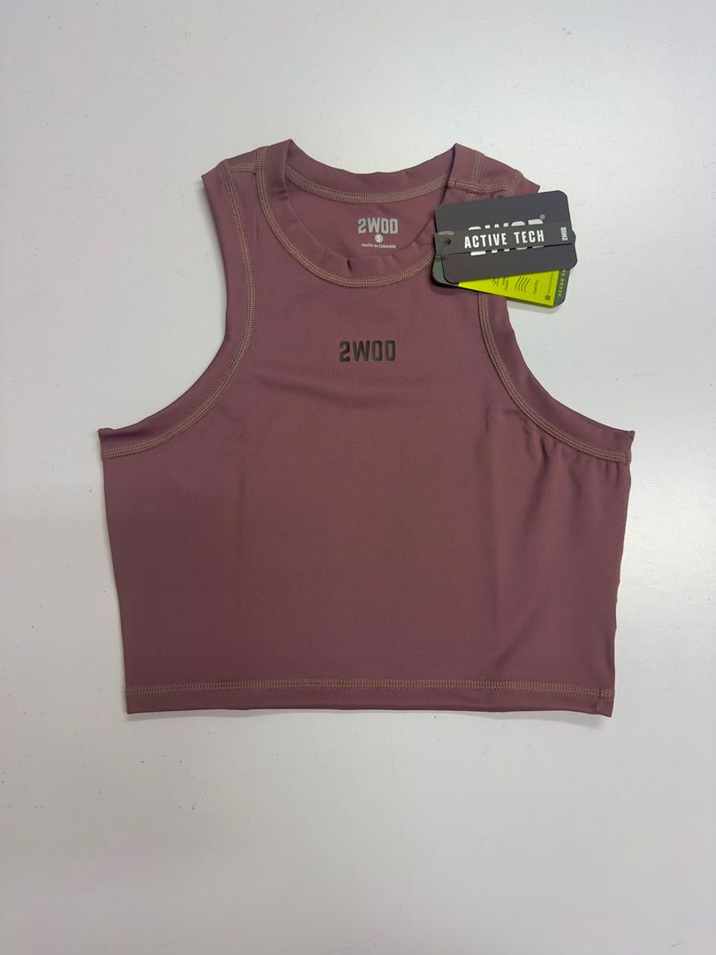 CROP TOP PALO ROSA