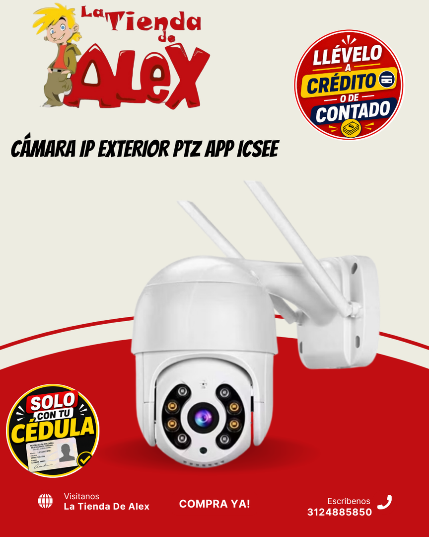 CÁMARA IP EXTERIOR PTZ APP ICSEE
