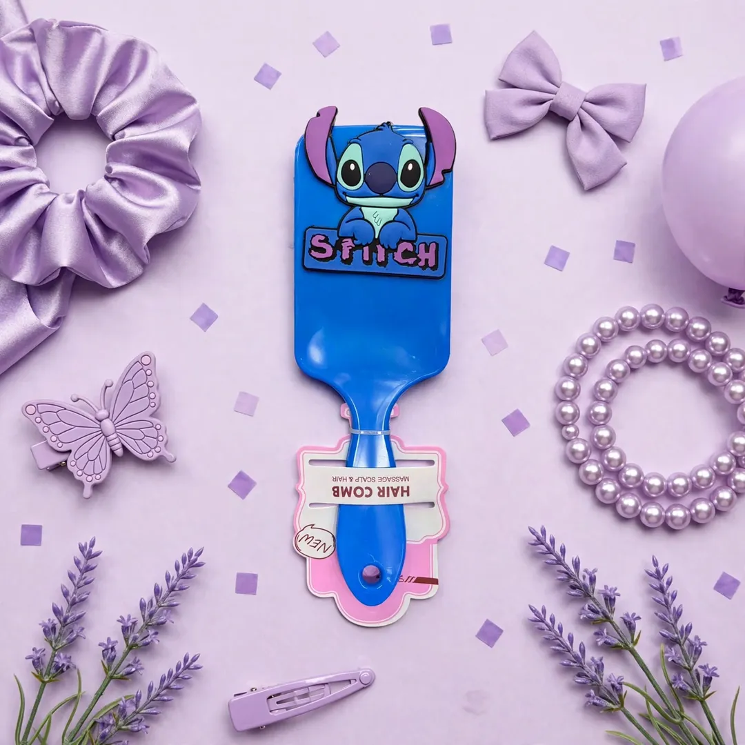 CEPILLO STITCH CON APLIQUE
