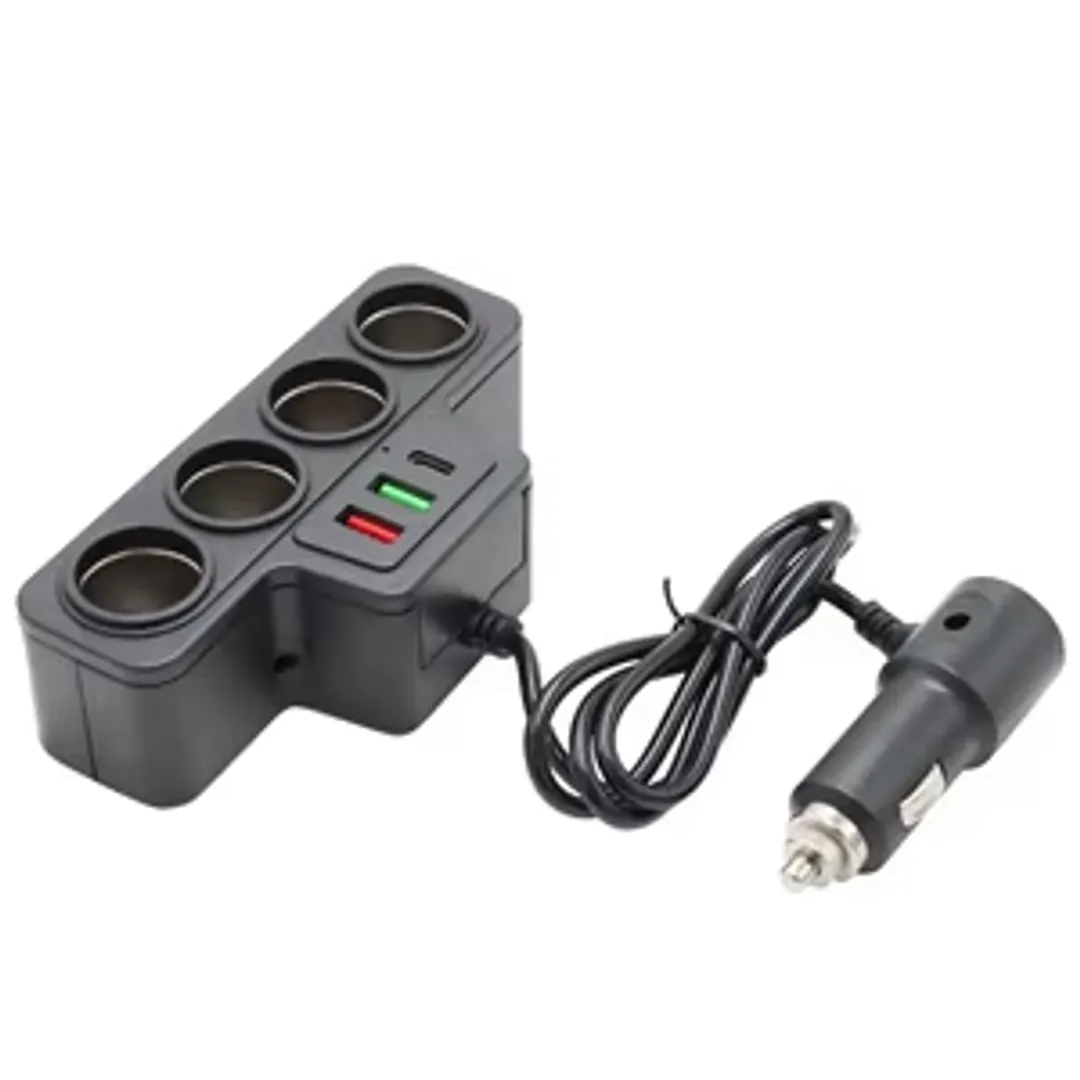 CIGARRERA CARGADOR PUERTOS USB-C CARRO ADAPTADOR ENCENDEDOR