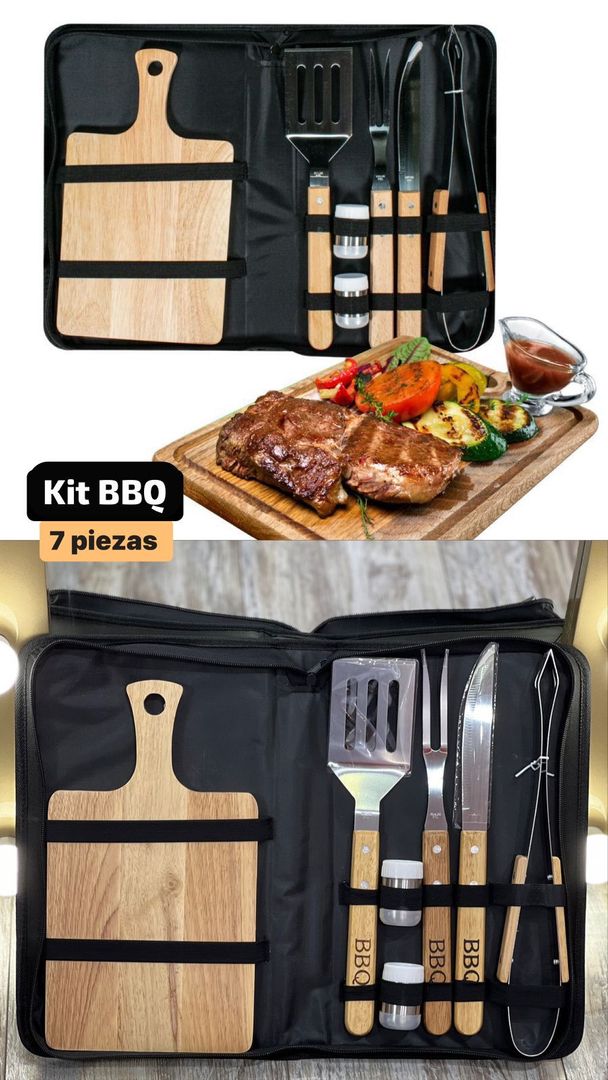 KIT PARA ASADOS 7 PIEZAS