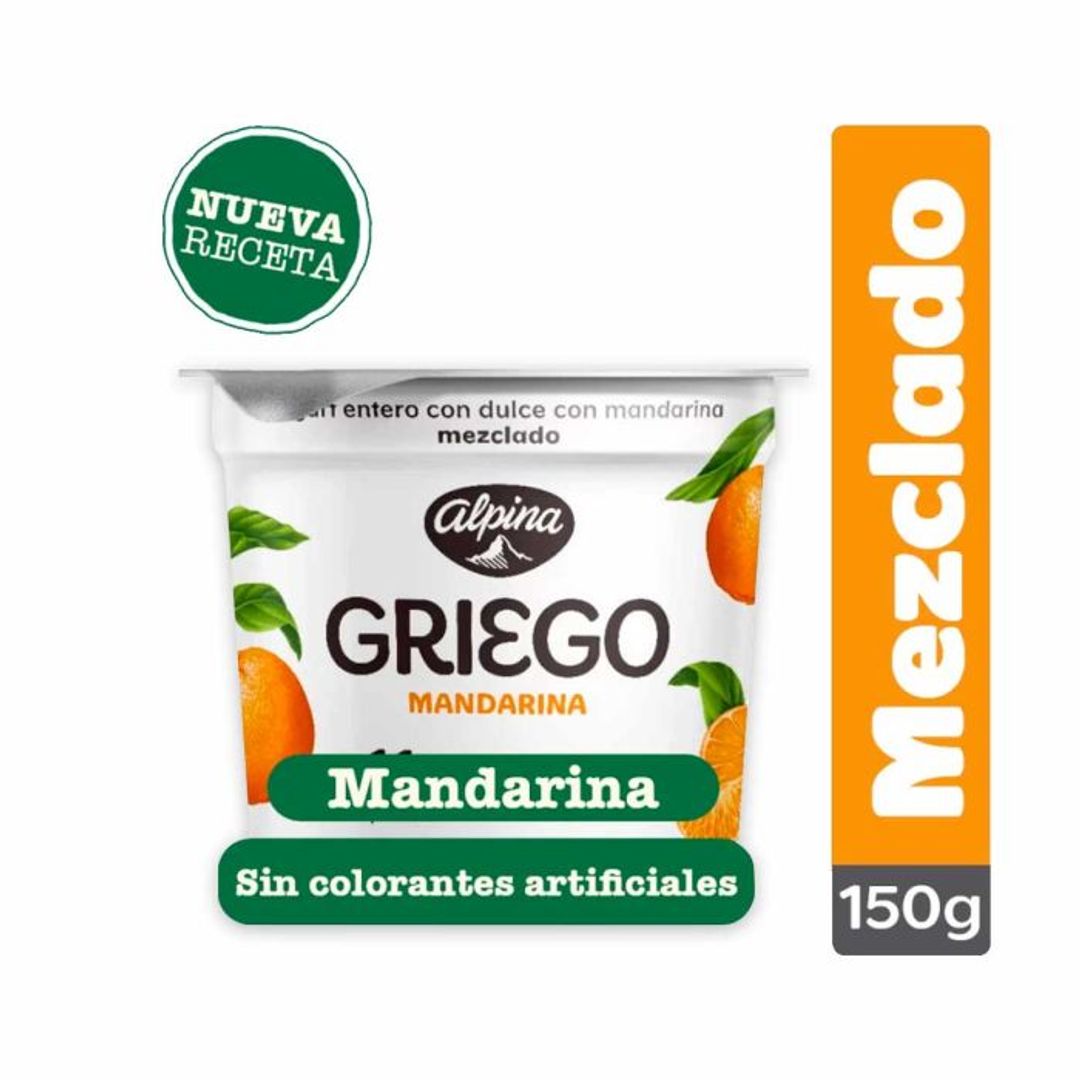 YOGURT GRIEGO MANDARINA ALPINA*150G