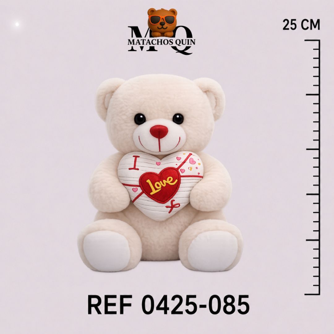 OSO CREMA CON CORAZÓN SURTIDO