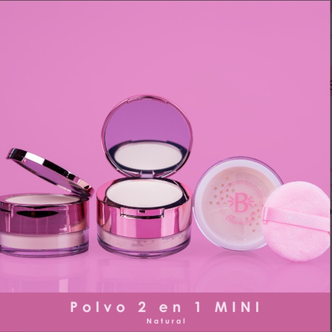 Polvo suelto translucent 2 en 1 mini 