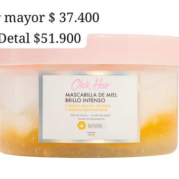 Imagen del producto CC03- MASCARILLA MIEL CLICK 