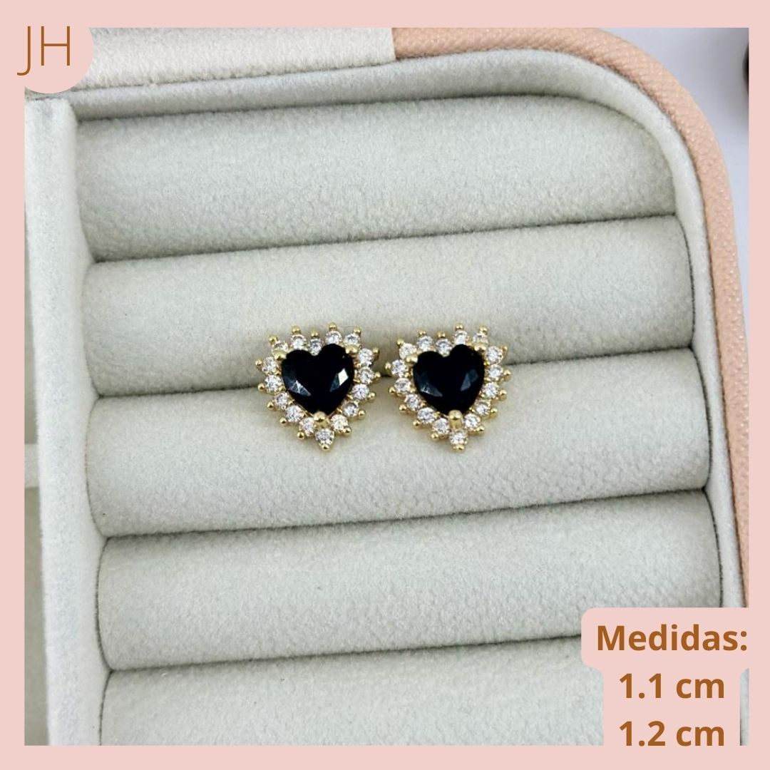Topitos Corazón Circonado 