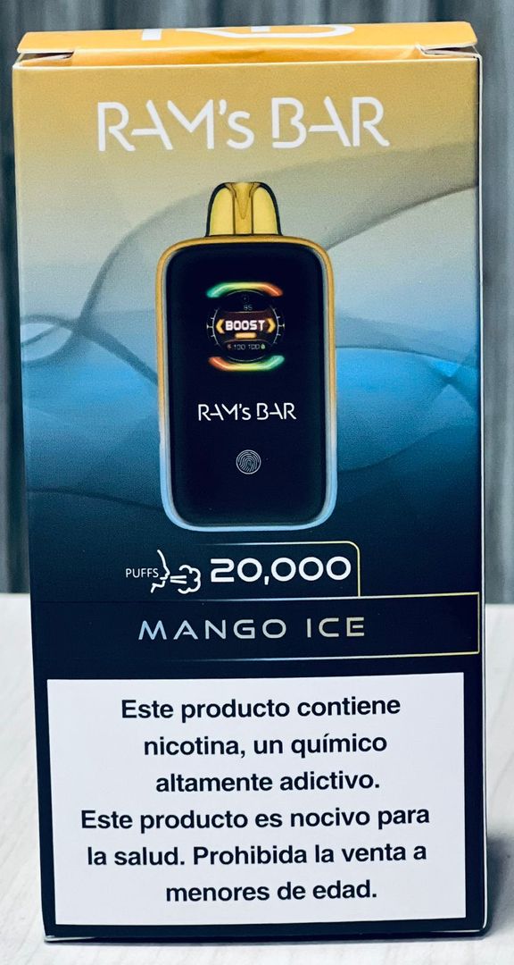 VAPEADOR RAMS BAR 20000 PUFF MANGO ICE