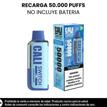 Imagen del producto Cali Pod Frozen Blue Raspberry 50.000 Puffs