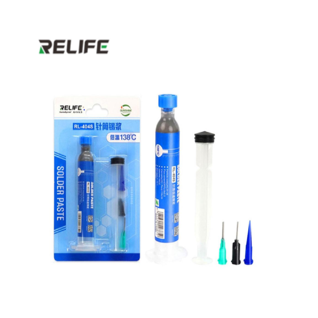 PASTA DE SOLDADURA 138°C RELIFE RL-404S (10CC) 