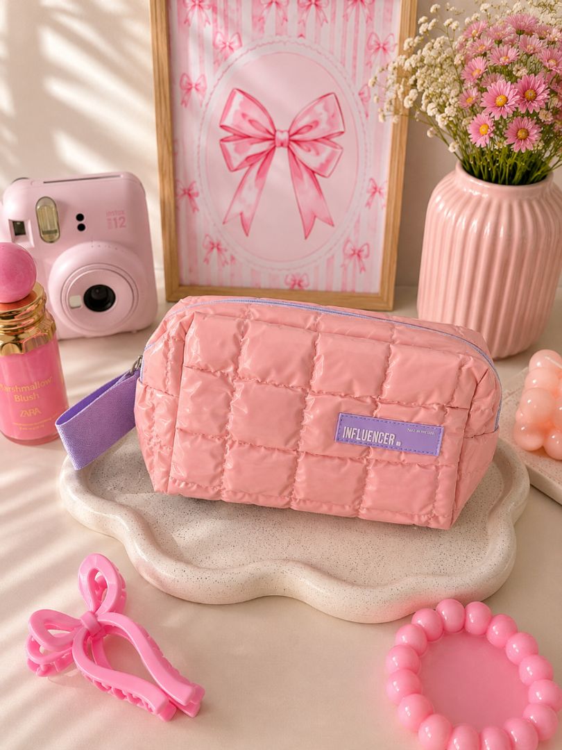 Cosmetiquera acolchada influencer 