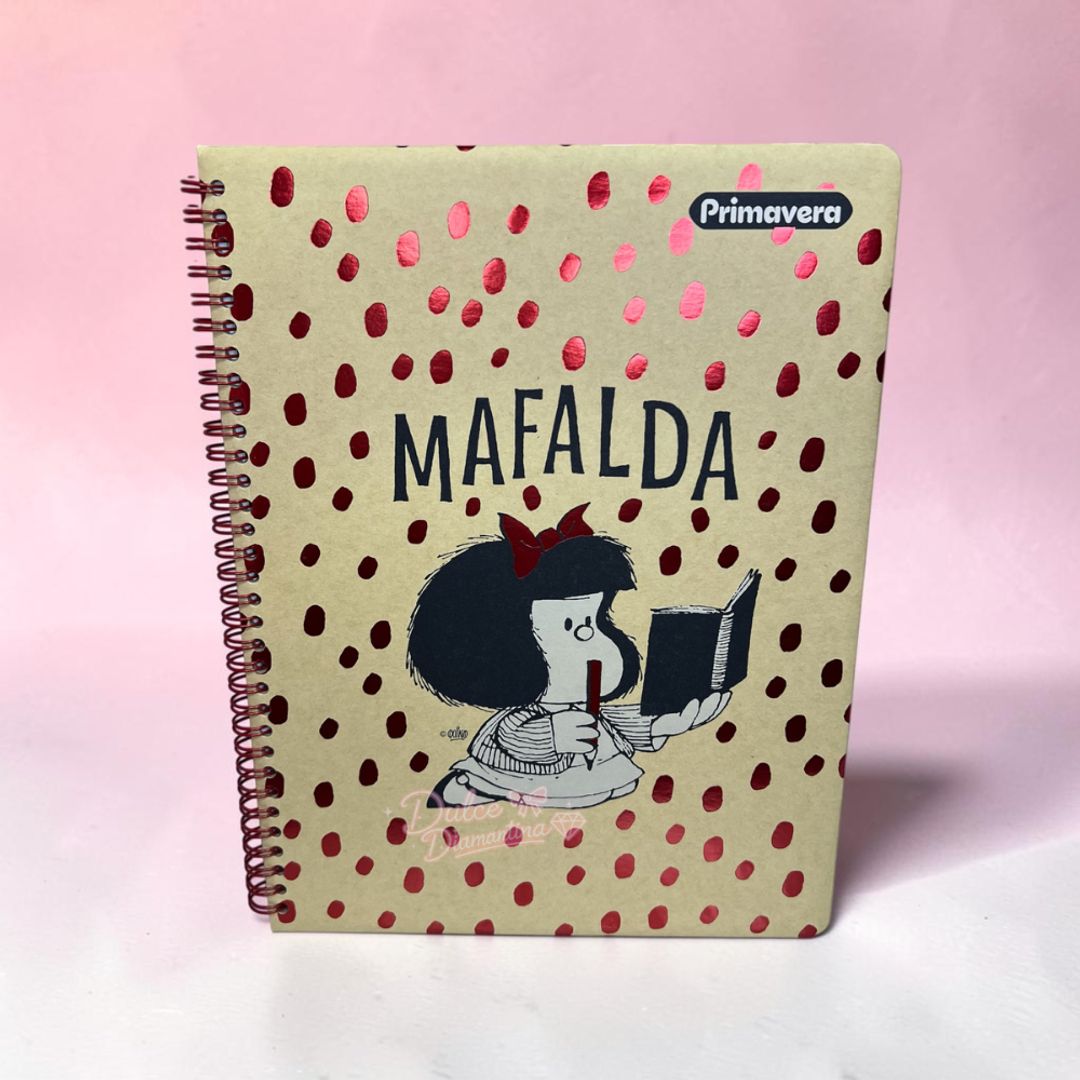 CUADERNO ARGOLLADO MAFALDA 80H CU