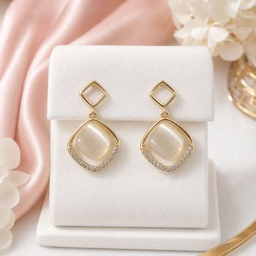 Imagen del producto Aretes Colgantes Geométricos