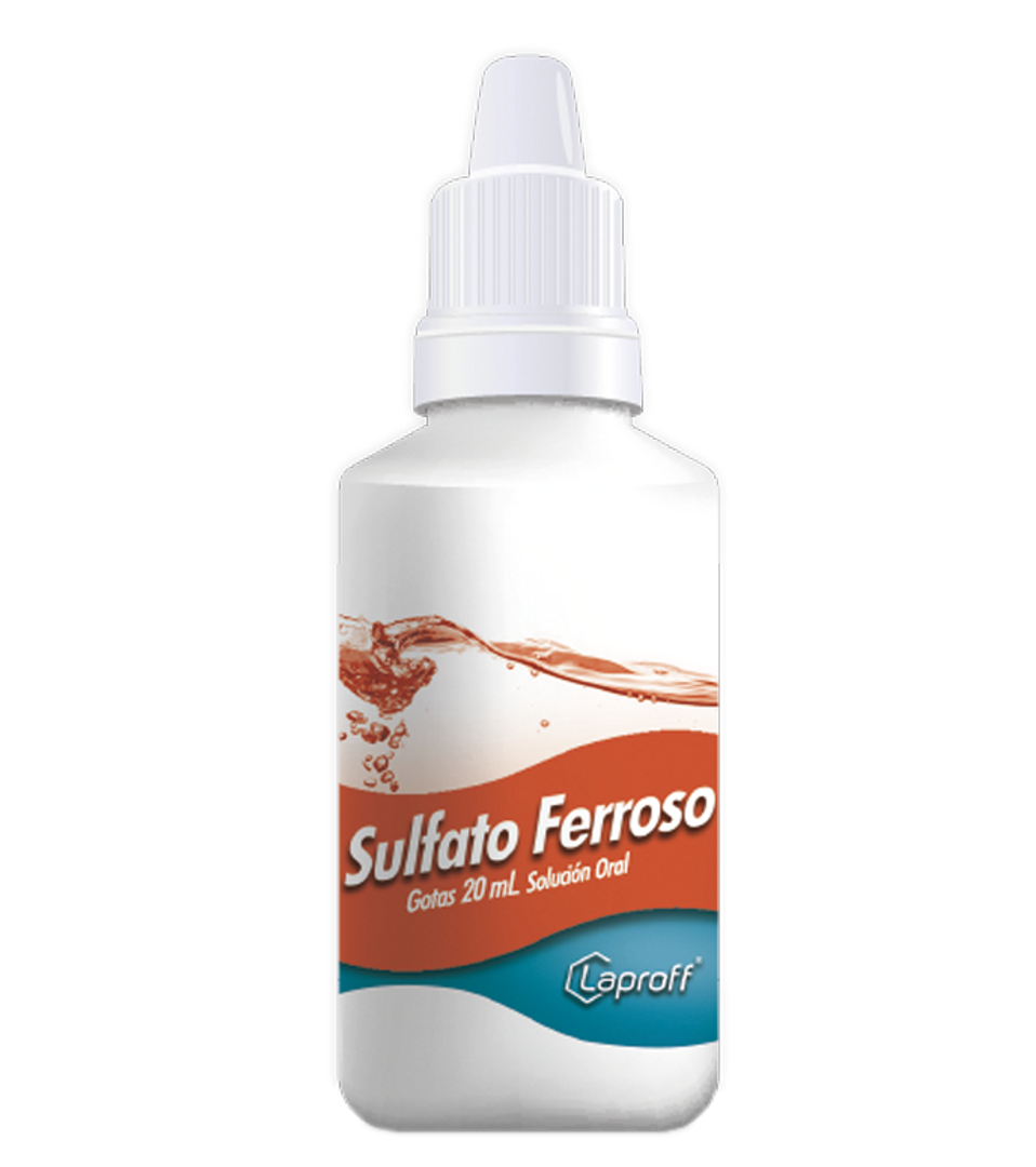 SULFATO FERROSO GOTAS LAPROFF X 20 ML