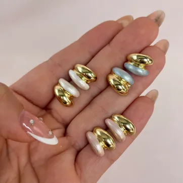 Imagen del producto Arete doble color 