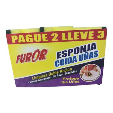 Imagen del producto  U. ESPONJA DOBLE USO FUROR PAGUE 2 LLEVE 3