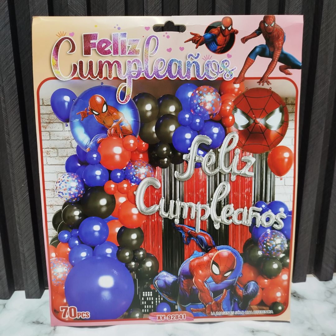 ARCO DE GLOBOS SPIDERMAN 