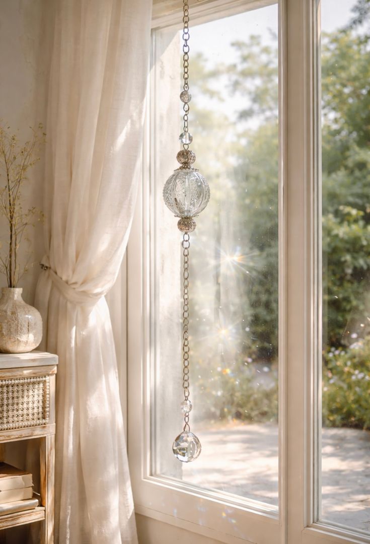 Colgante Vidrio y Caireles 